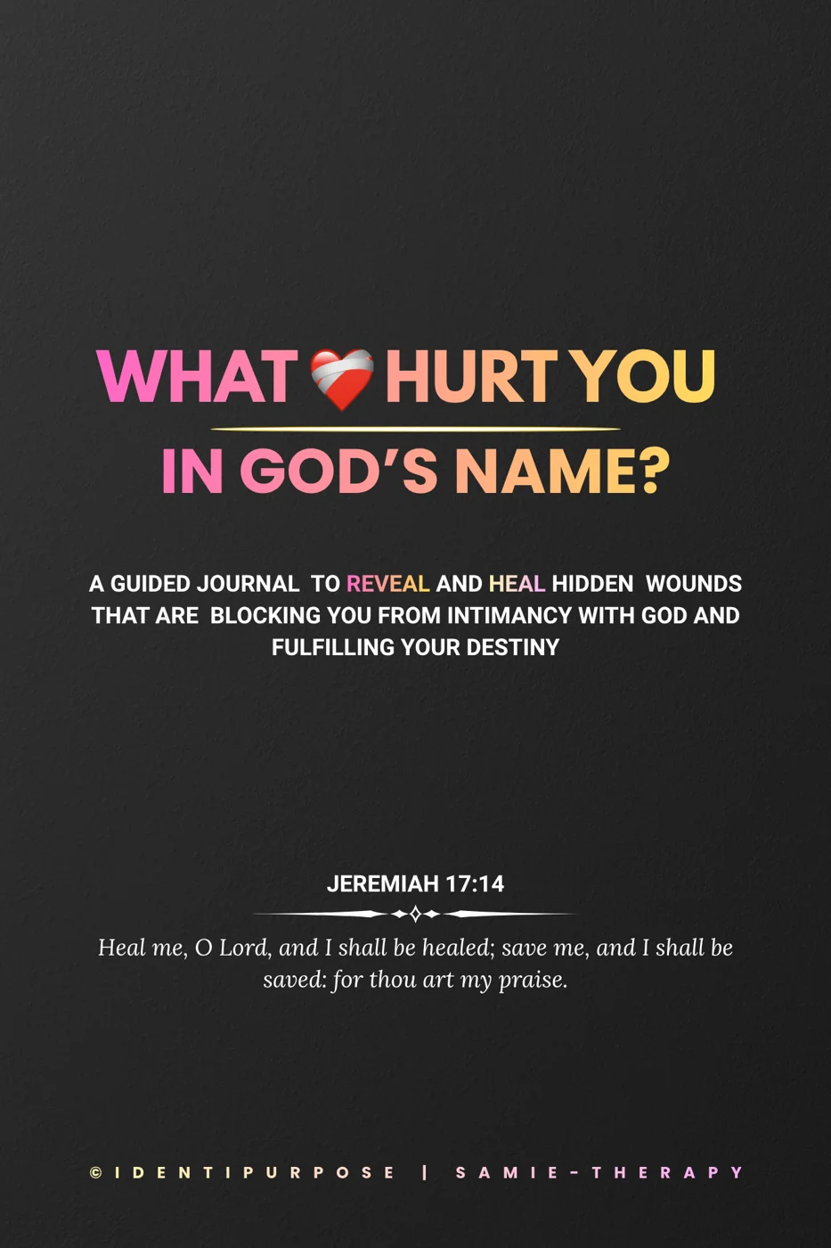 What Hurt You in God's Name? workbook cover